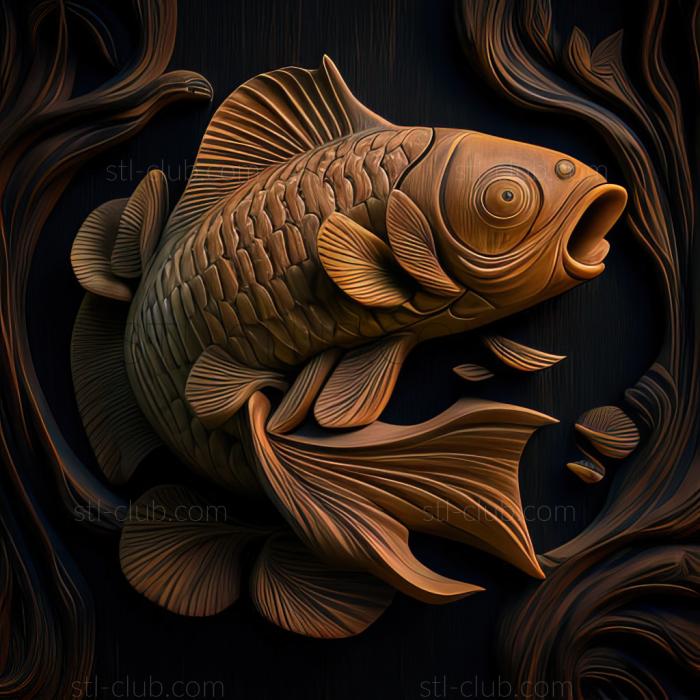 3D model st Cuban gambusia fish (STL)